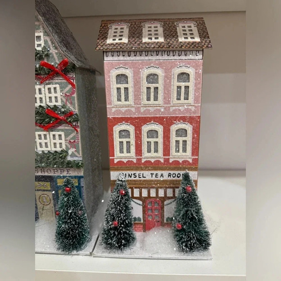 Anthropologie Christmas Village house light up decor george & viv 2022 tea room - Picture 2 of 9